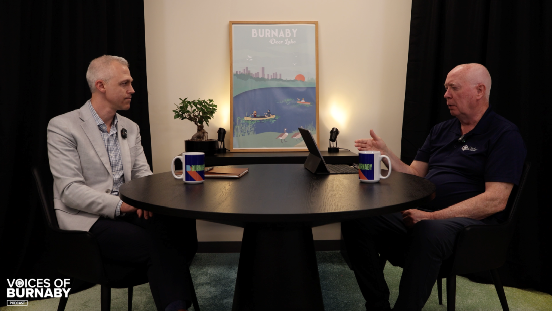 Mayor Hurley sitting down with Kevin Quinn