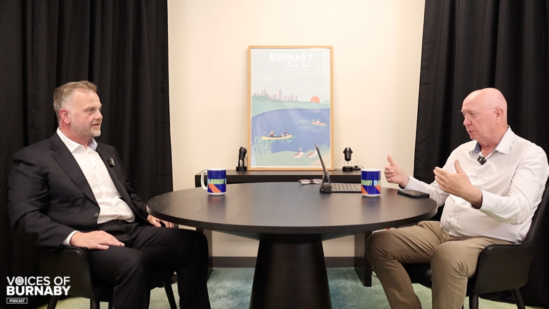 Mayor Hurley sitting down with Chris Peters
