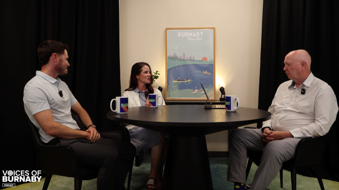 Mayor Hurley sitting down with Mayors Brad West & Nicole MacDonald