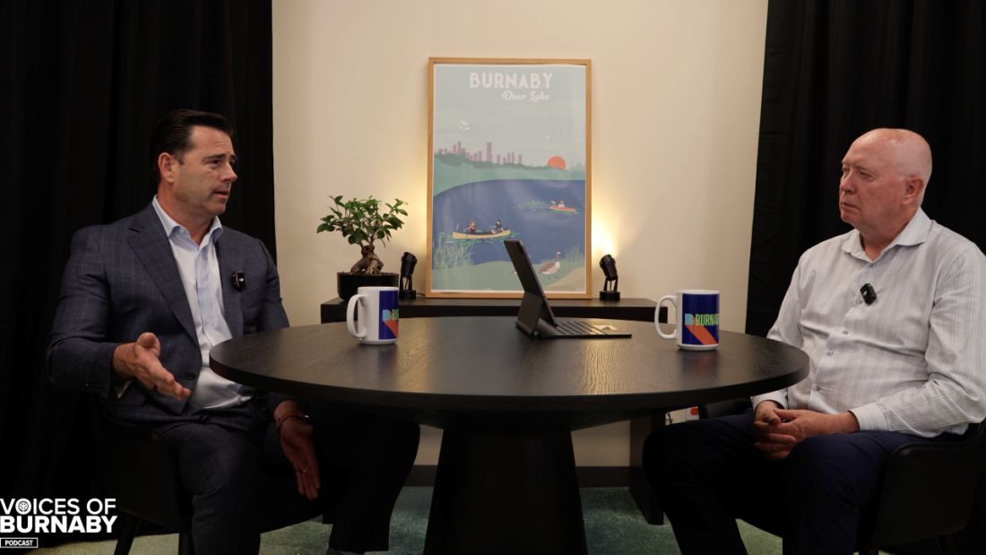 Mayor Hurley sitting down with Dan Marsolais